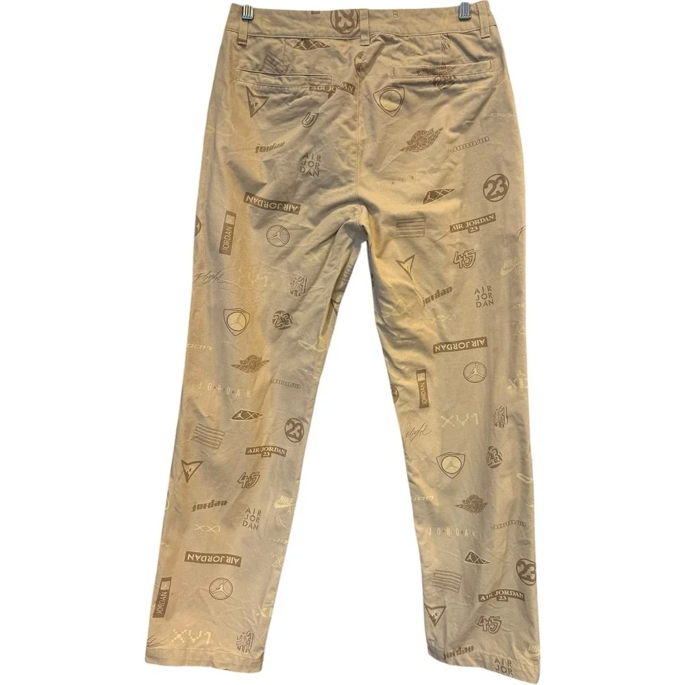 Nike‎ Air Jordan Men's Flight Heritage Woven Khaki Pants Size 30 - Orig $215